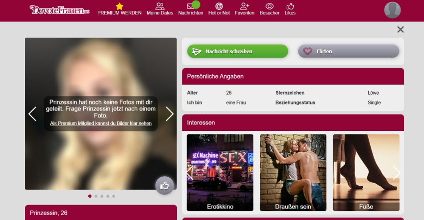 Devote Frauen